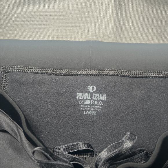 Pearl Izumi Pro Womens L Black Leggings Drawstring Back Pocket Cycling Biking - Picture 3 of 7